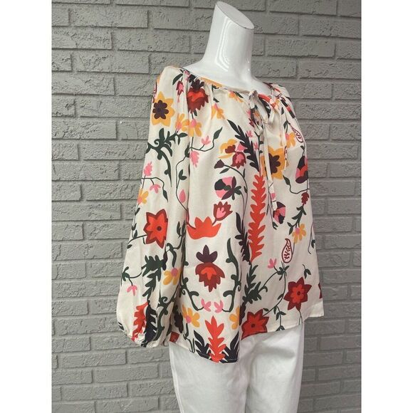 OC Order Plus Women Floral Raglan Puff Sleeve Blouse Size L - Picture 4 of 7